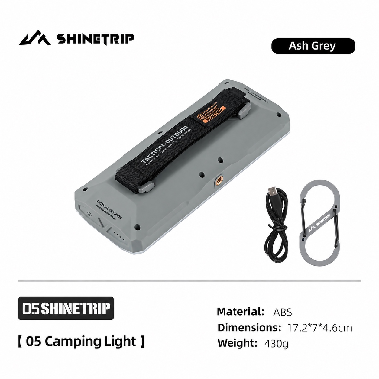 SHINETRIP #05 A603 20000mAh Camping Light 2200LM Type-C Rechargeable IPX4 Outdoor LED Tent Light