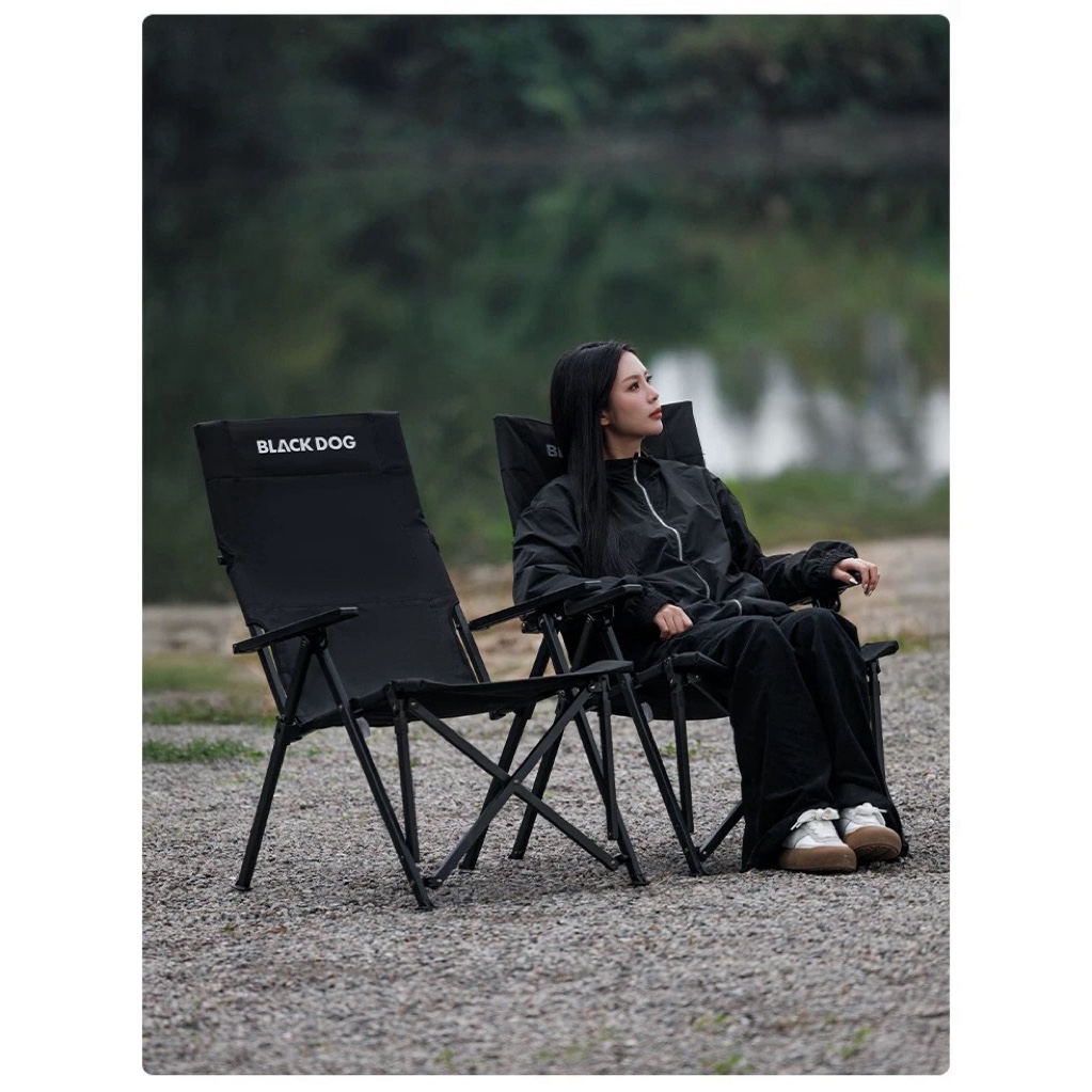 Blackdog High Back Adjustable Recliner 4‑Angle Portable Outdoor Lounge Chair CBD2550JJ053