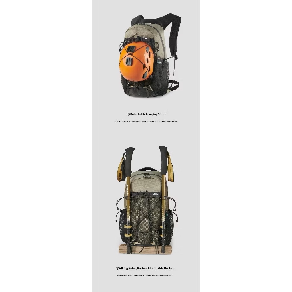 Naturehike CNK2650XB010 X-PAC 18L Hiking Backpack Waterproof Lightweight Daypack for Outdoor Trekking Camping