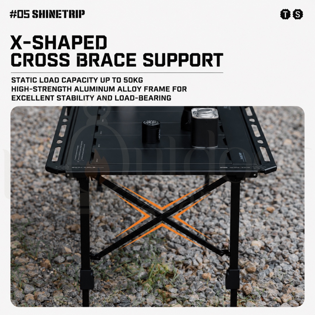 SHINETRIP A584 3.5 Unit / 5 Unit Series IGT Tactical Folding Table Modular Aluminum Camping Table