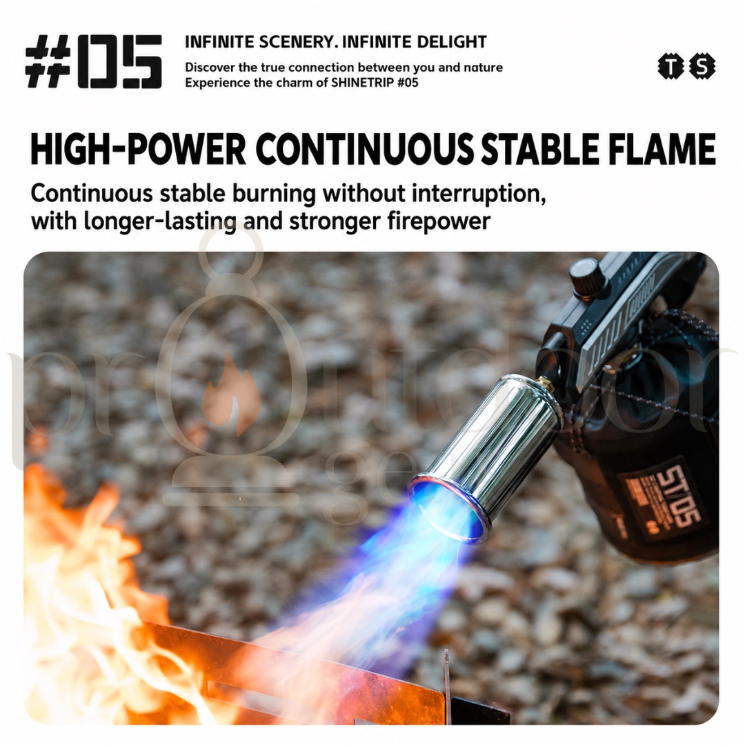 SHINETRIP A601 JIUYAN TACTICAL TORCH Outdoor Camping Blow Torch Flame Gun Fire Starter BBQ Burner Portable Ignition Tool
