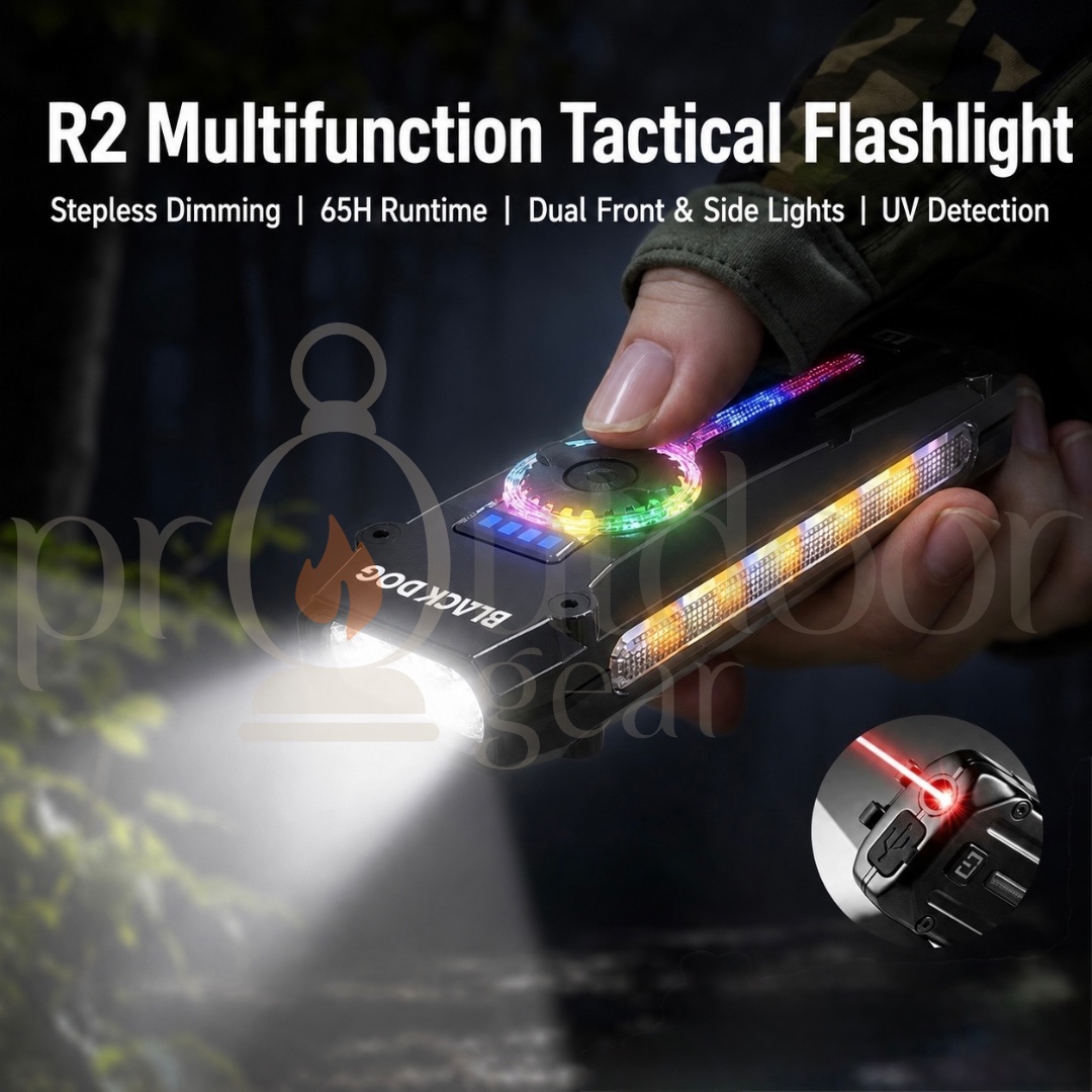 BLACKDOG YeRen R2 Outdoor Portable Emergency Light, Tactical Strong Light Flashlight