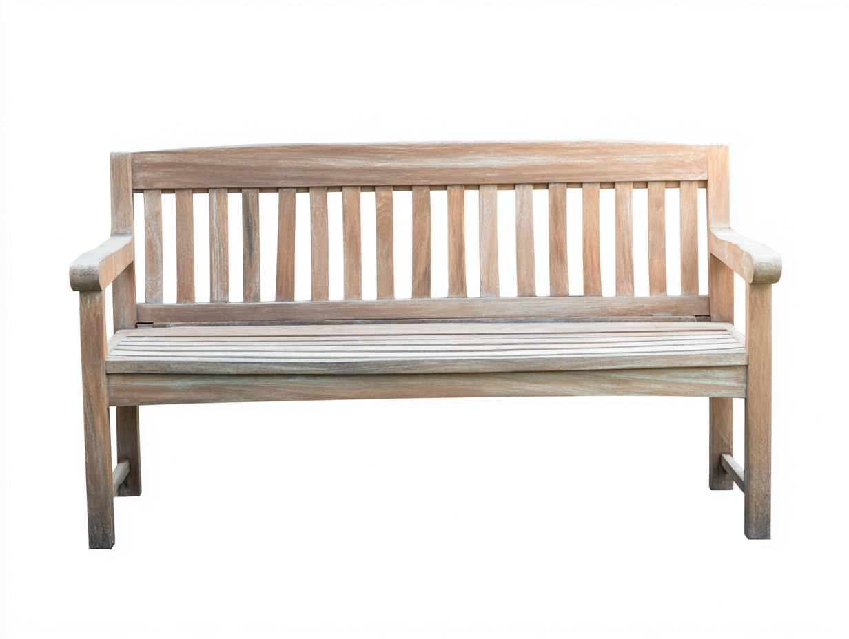 Outdoor Bench Solid Wood 160x50x90 cm - Weathered Wood - Outdoor Design-Denmymart