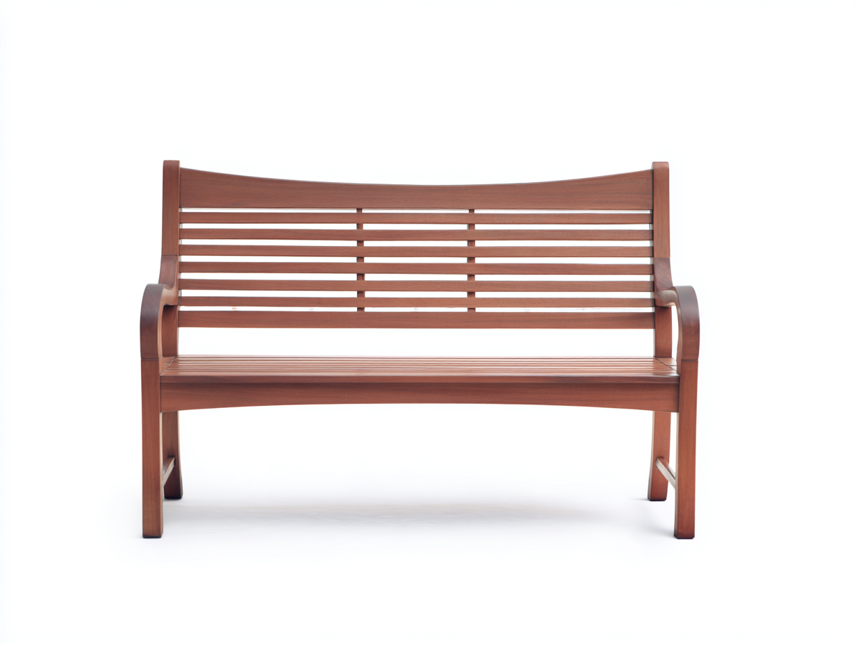 Outdoor Bench solid wood construction 140x60x80 cm - brown - classic outdoor seating-Denmymart