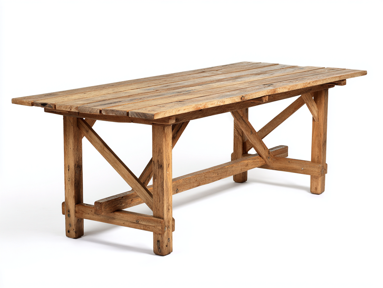 Garden Table - Solid Wood Construction 180x80x75 cm - Brown - Outdoor Dining Design-Sofauphub