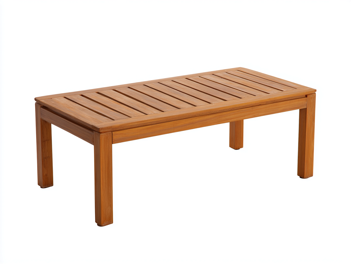 Garden Table - Solid Wood Construction 140x75x75 cm - Brown - Outdoor Dining Design-Sofauphub