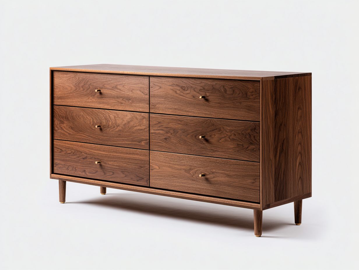 Bedside Drawers - Solid Wood Construction 120x45x75 cm - Brown - Modern Bedroom Storage Design-Bamboogetio