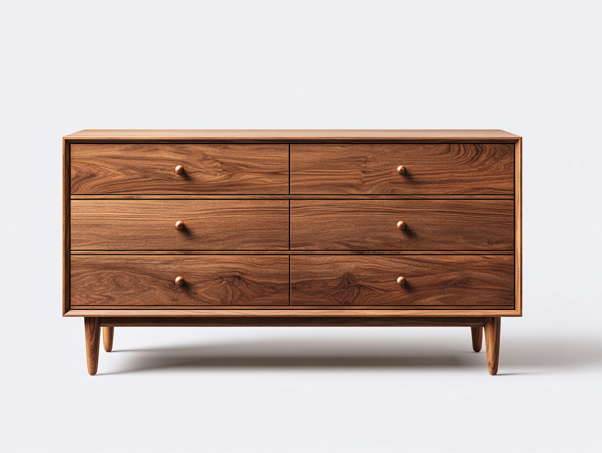 Bedside Drawers Solid Wood Construction 120x45x75 cm - Brown - Bedroom Storage Furniture-Bamboogetio