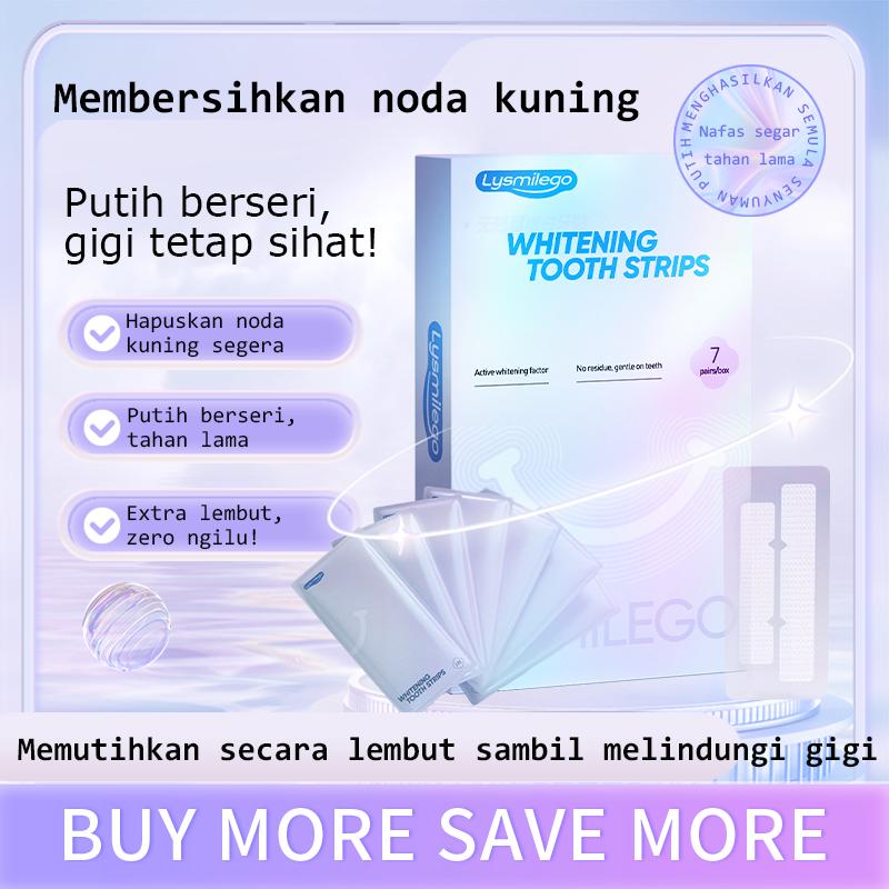 [LYSMILEGO] Jalur Pemutih Gigi Jenama Rasmi Untuk Kegunaan Harian