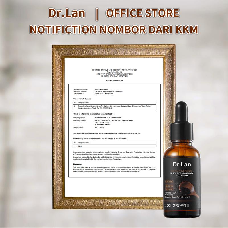 Serum Rambut, Mengandungi Bahan Semulajadi, Diluluskan FDA, Ginseng dan Bijan Hitam Mencegah Rambut Gugur dan Menggalakkan Pertumbuhan Rambut, Penyuburan Dalam, Melegakan Gatal Kulit Kepala, Bahan Organik Semulajadi, Pati Pertumbuhan Rambut