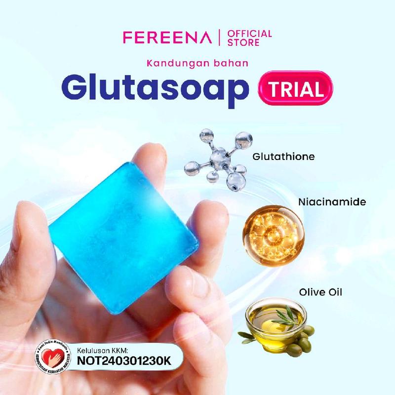 Fereena GlutaSoap Sabun Putih Glutathione + Niacinamide 10g