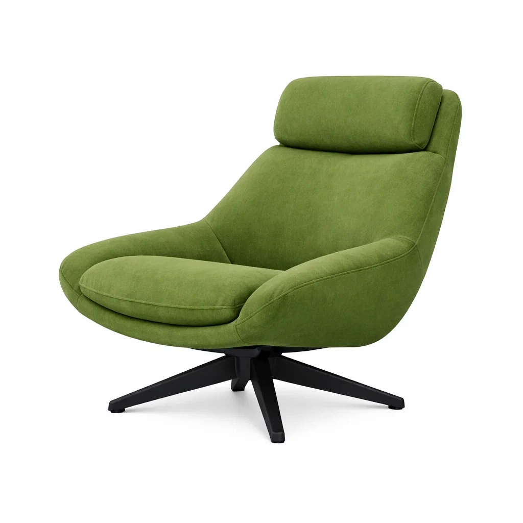 Modern Swivel Lounge Chair C Green-modapave