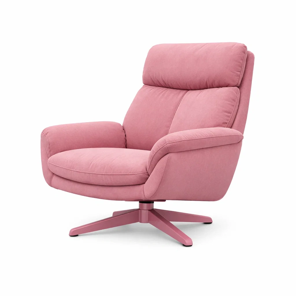 Modern Swivel Lounge Chair C Pink-modapave