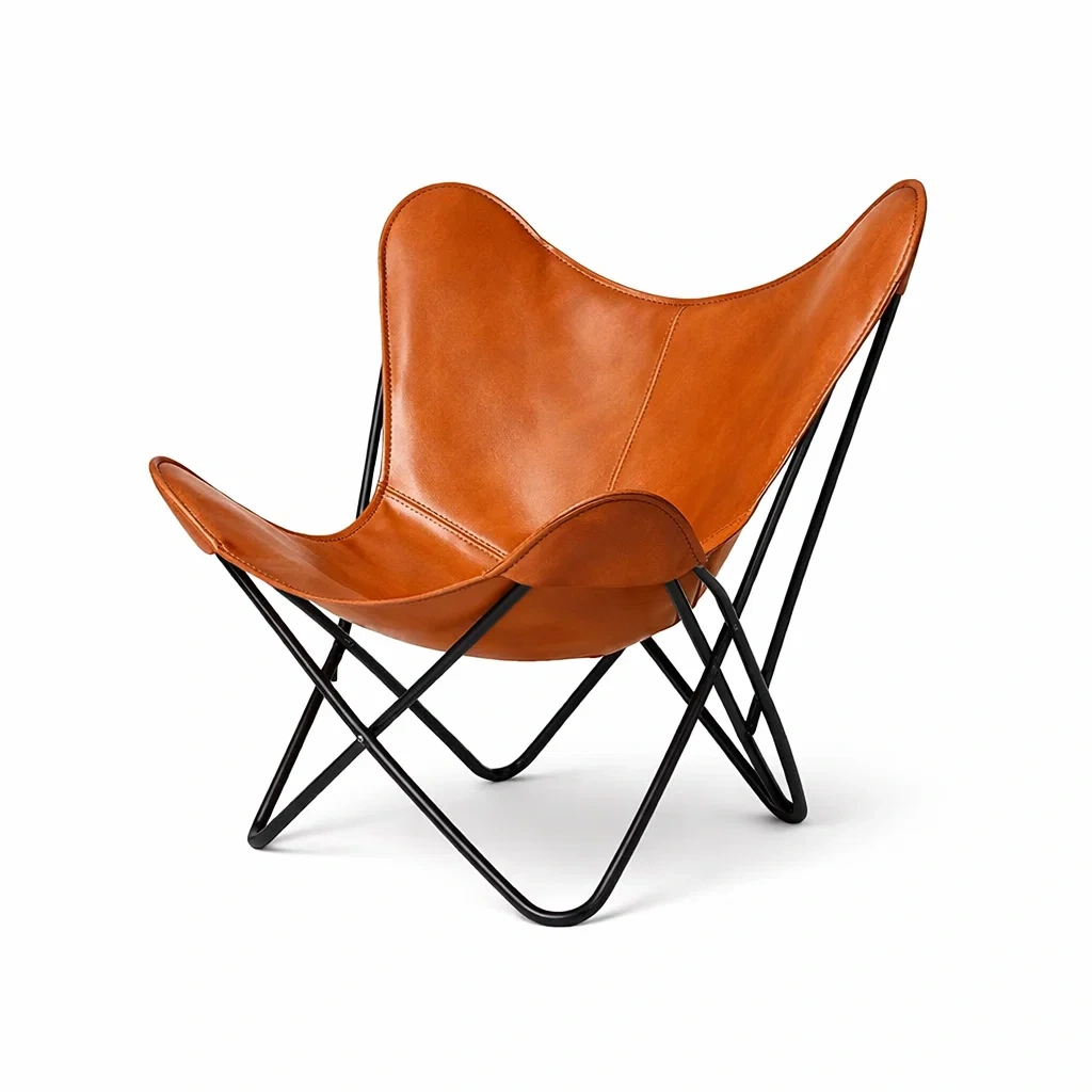 Modern Butterfly Lounge Chair C Brown-pinepylon