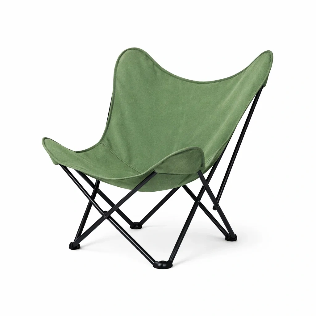 Modern Butterfly Lounge Chair C Green-pinepylon