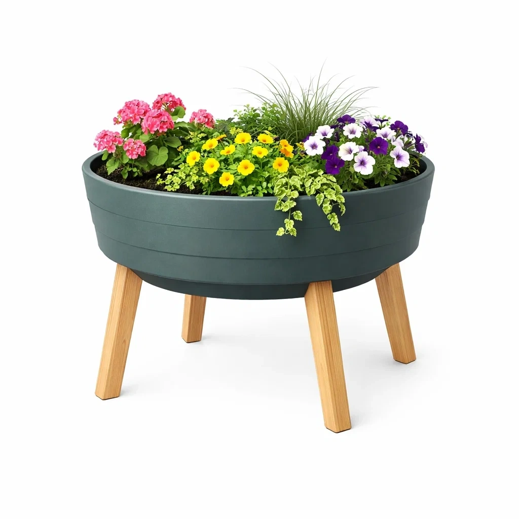 Raised Garden Planter Dark Green-easeenvoy