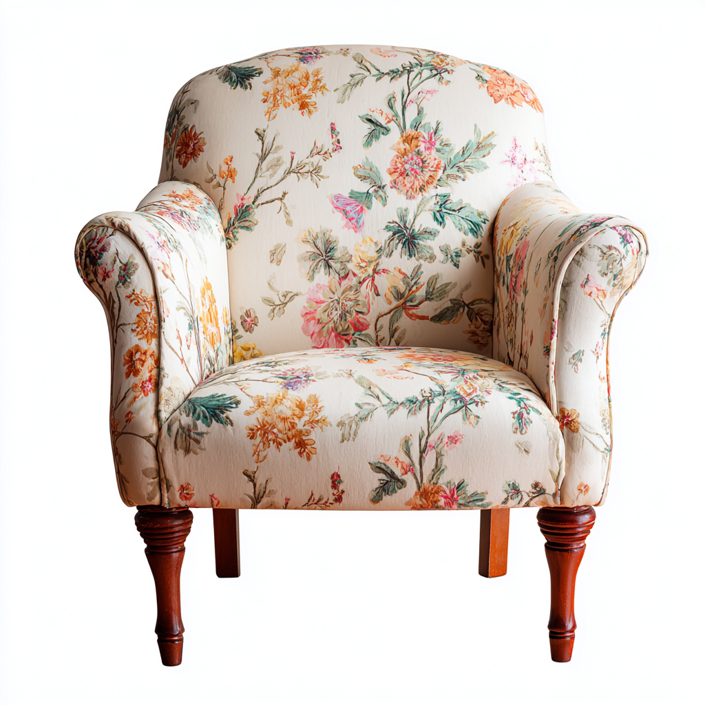 Armchairs Fabric Upholstery 78x80x92 cm - Multicolour - Classic Floral Living Room Design-Havengetshop