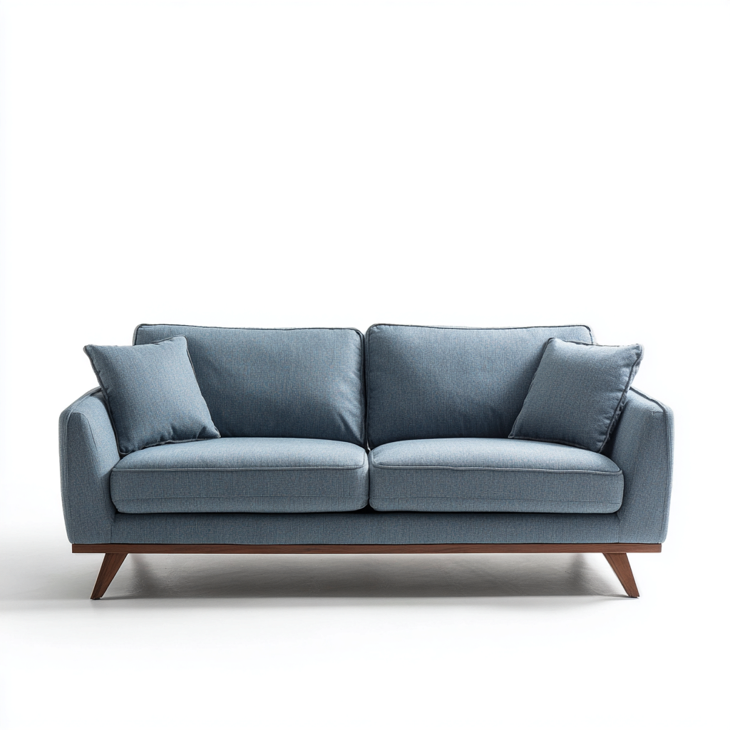 2 Seater Sofa fabric upholstery 165x92x86 cm - blue - modern living room design-Havengetshop