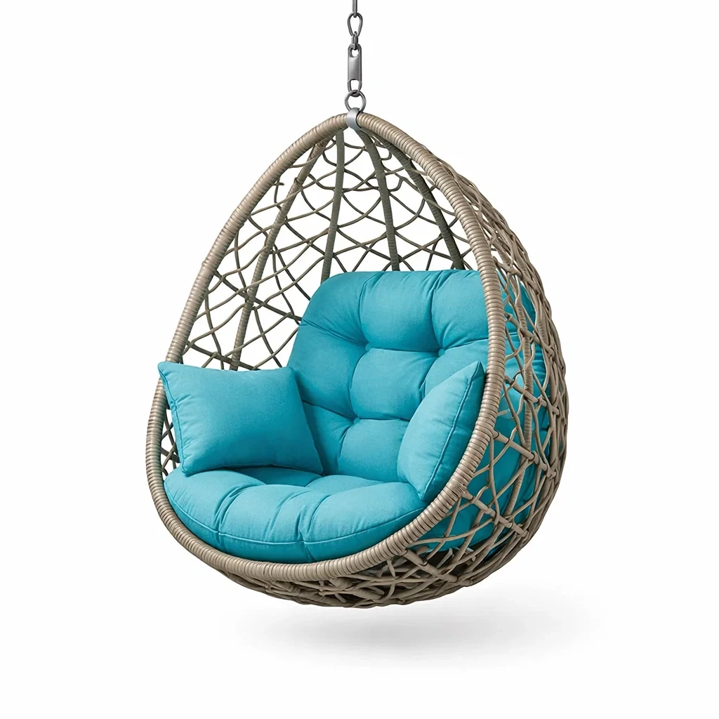 Hanging Egg Chair Taupe-formfocal