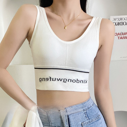 【自備胸墊】一體成型無鋼圈吊帶背心