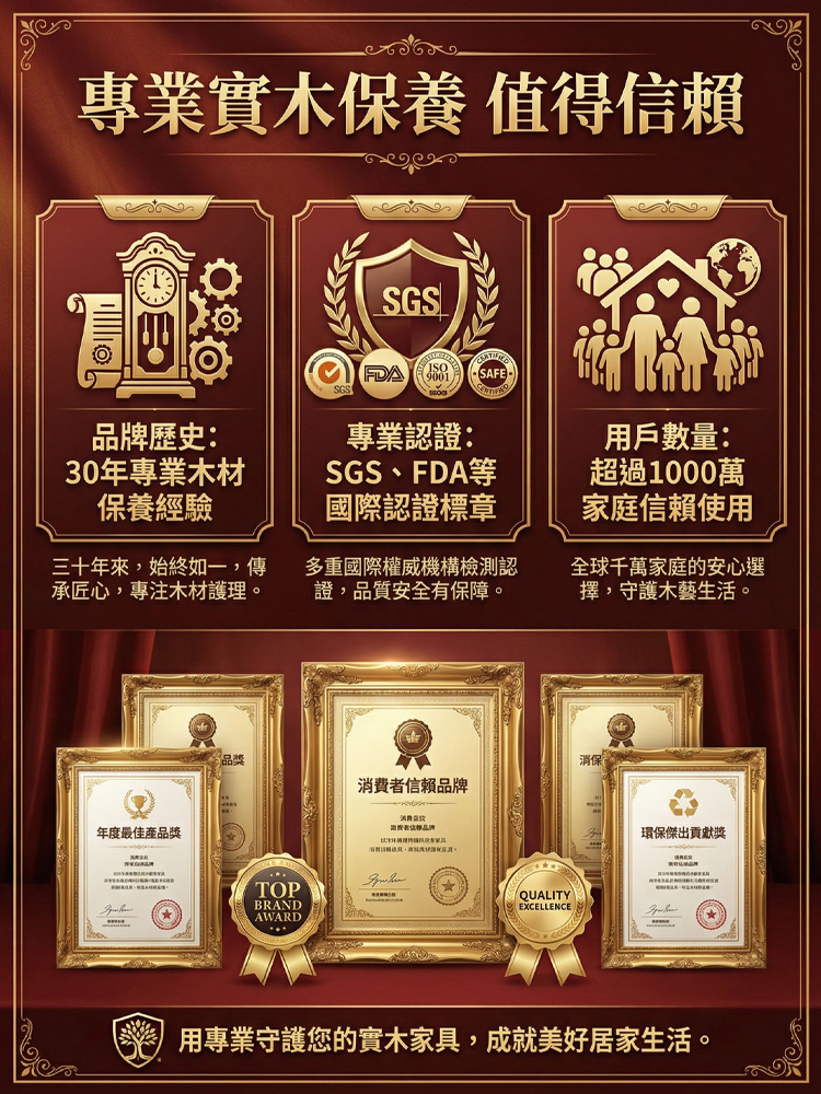 【擦一次亮半年】實木家具保養蜂蠟