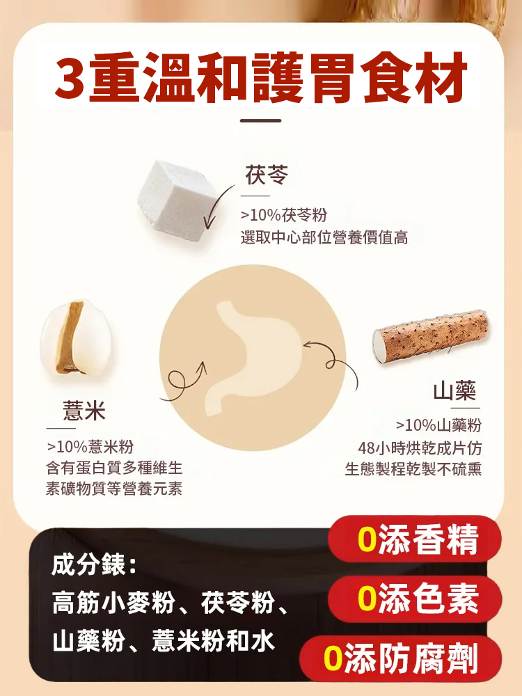 茯苓薏米山藥褲帶面