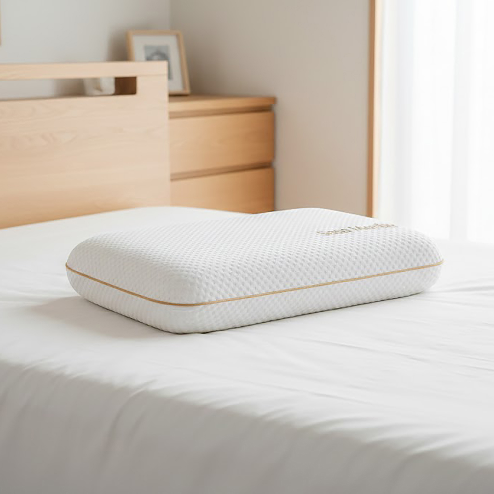 ディープスリープ枕 12cm黄金設計 日本人の首と肩にフィット 低反発×高通気 プレミアム快眠ピロー