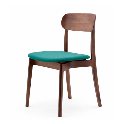 無垢ウォールナット ダイニングチェア｜選べる座面（クッション／木製）｜北欧・和モダン対応