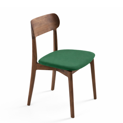 無垢ウォールナット ダイニングチェア｜選べる座面（クッション／木製）｜北欧・和モダン対応