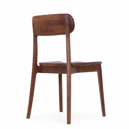 北米産ウォールナット ダイニングチェア 体にフィットする曲面座面 長時間快適 木製椅子