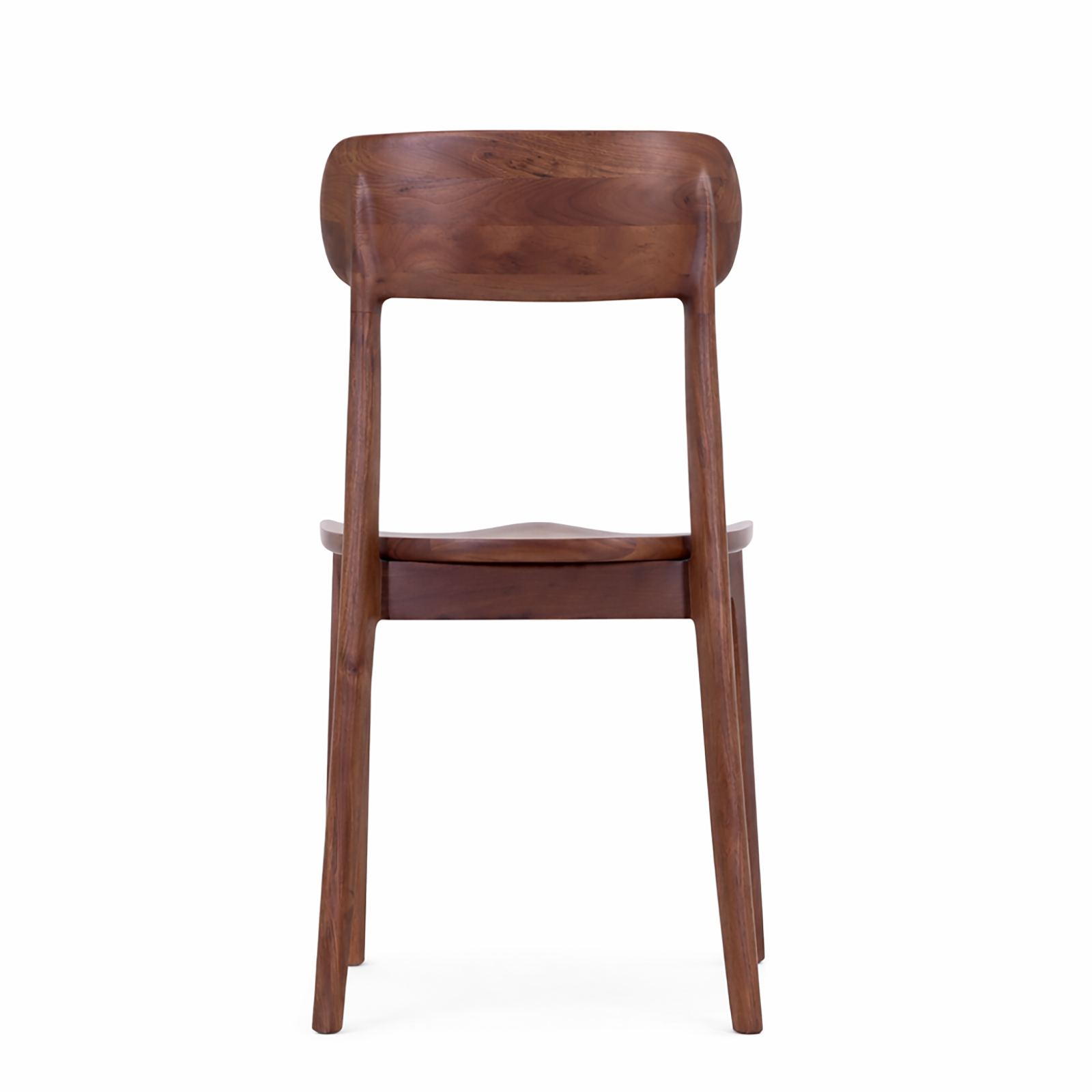 北米産ウォールナット ダイニングチェア 体にフィットする曲面座面 長時間快適 木製椅子