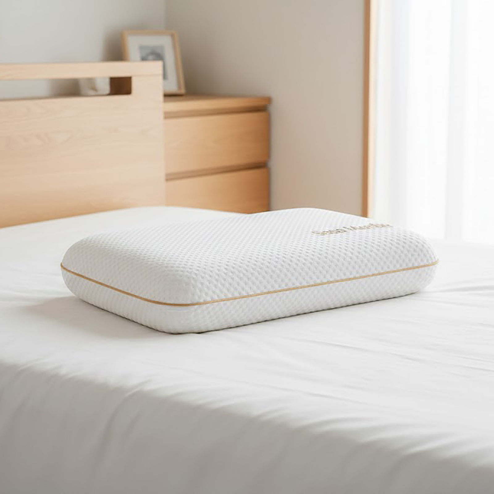ディープスリープ枕 12cm黄金設計 日本人の首と肩にフィット 低反発×高通気 プレミアム快眠ピロー