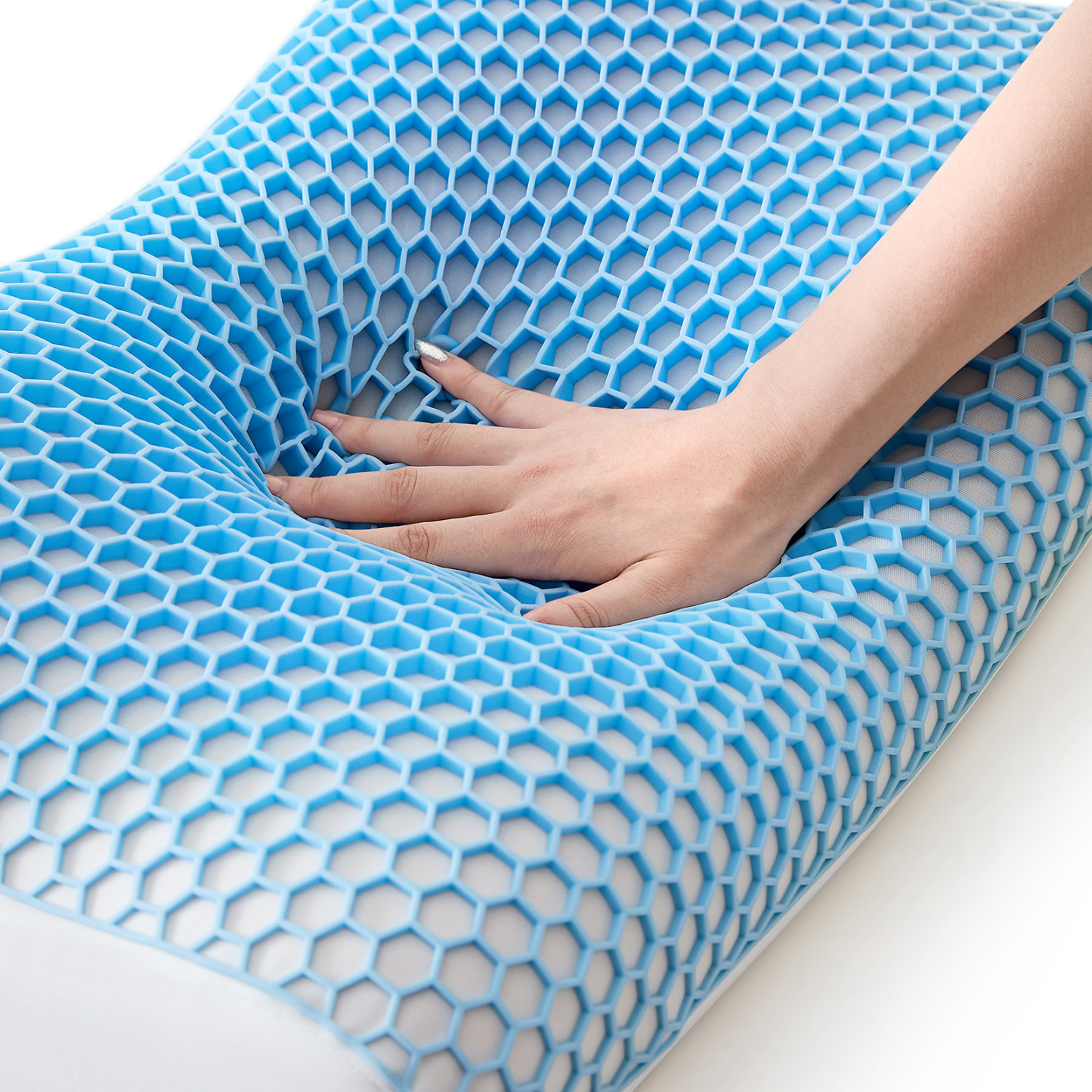 眠りの雲メモリーピロー｜３Ｄ人体工学設計 蜂巣通気 天絲クール 抗菌可洗 高密度１.２ＫＧ枕芯 快眠サポート枕