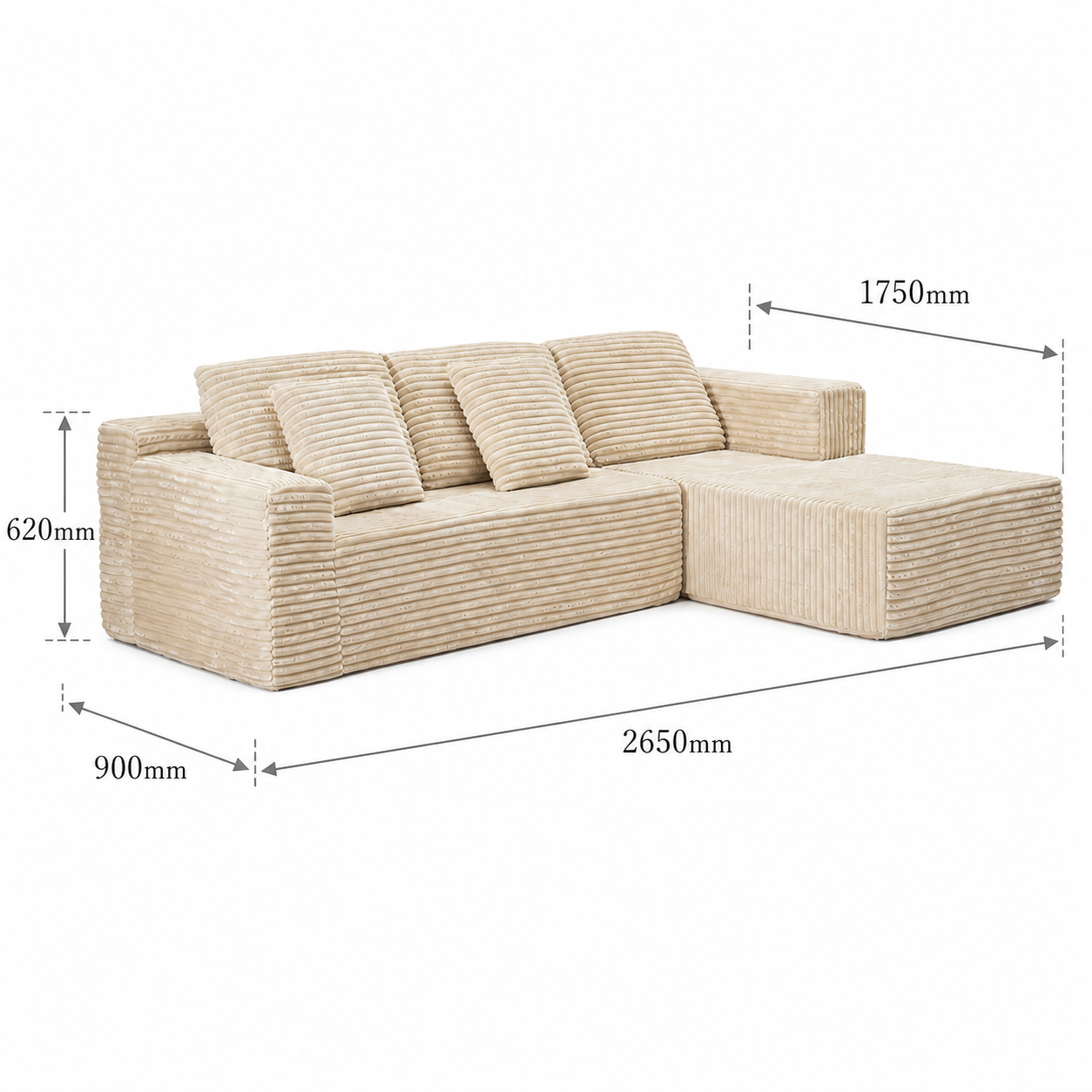 NAGI CORDUROY SOFA｜ナギコーデュロイソファ