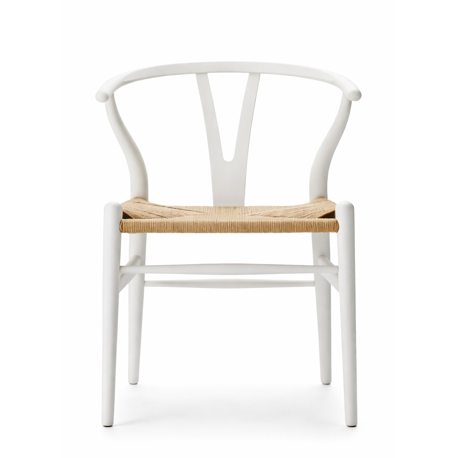 北米ホワイトオーク無垢材アームチェア ホワイト