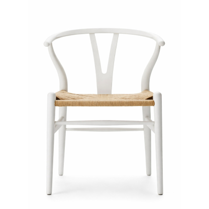 北米ホワイトオーク無垢材アームチェア ホワイト