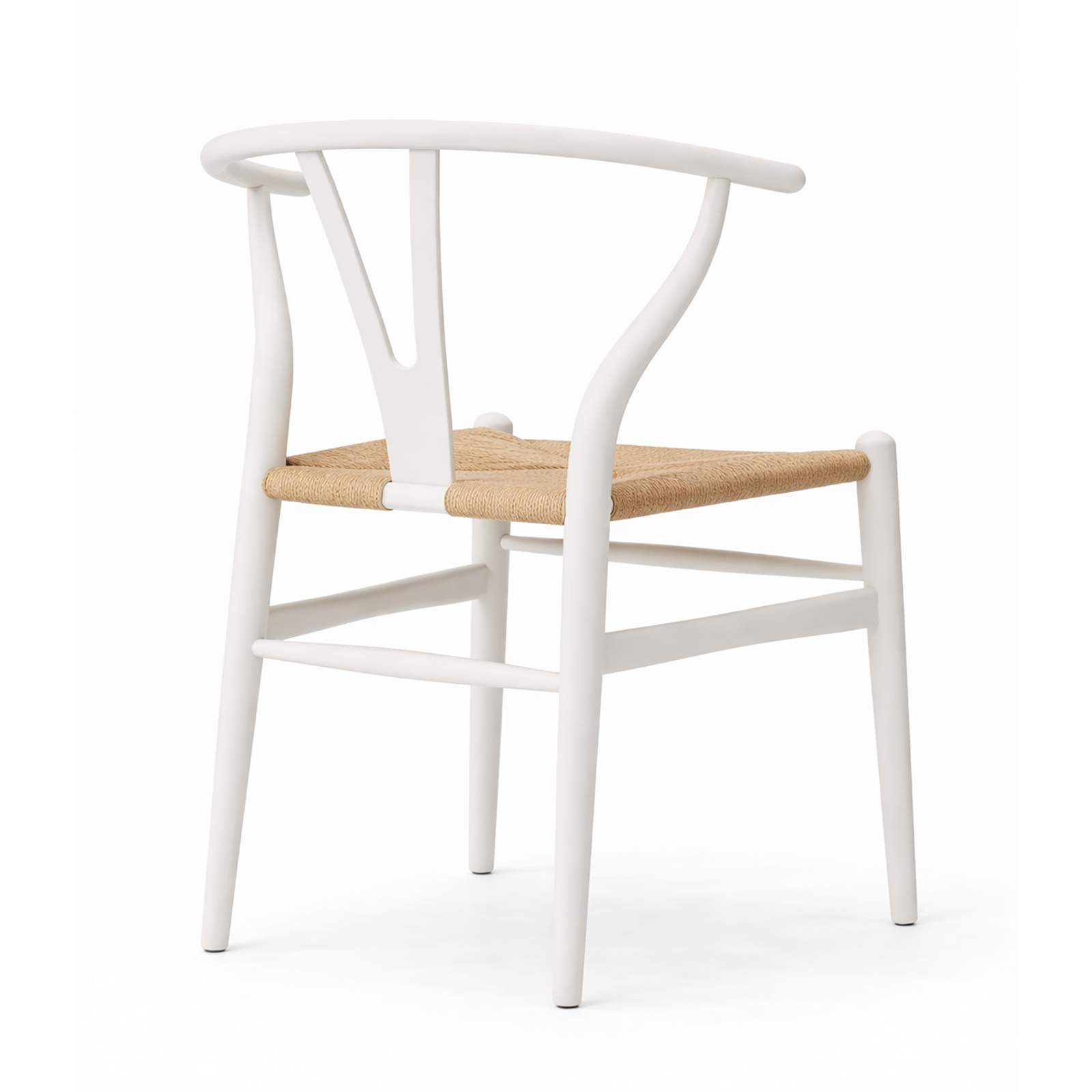 北米ホワイトオーク無垢材アームチェア ホワイト