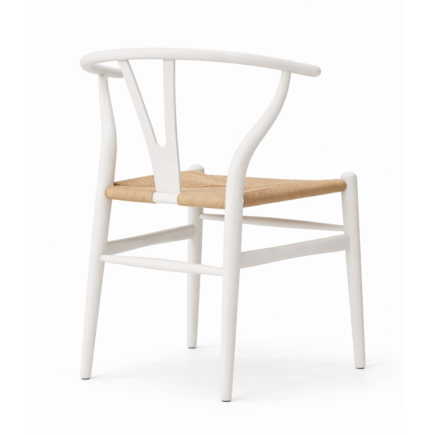 北米ホワイトオーク無垢材アームチェア ホワイト