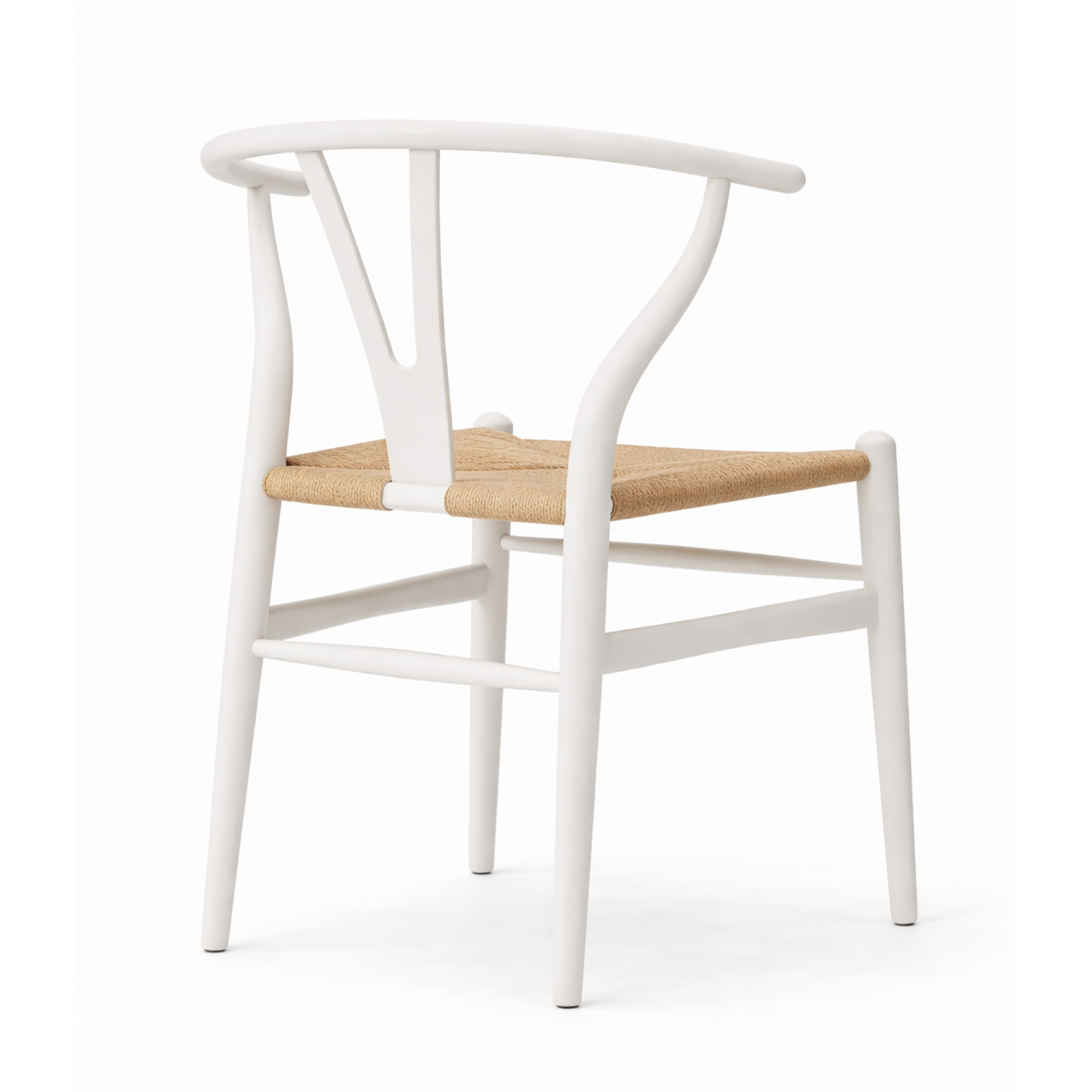 北米ホワイトオーク無垢材アームチェア ホワイト