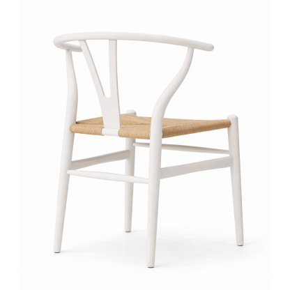 北米ホワイトオーク無垢材アームチェア ホワイト