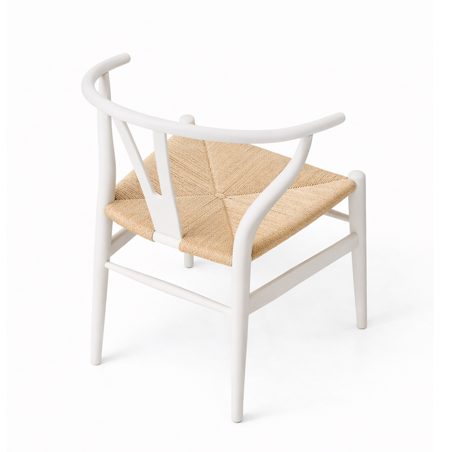 北米ホワイトオーク無垢材アームチェア ホワイト