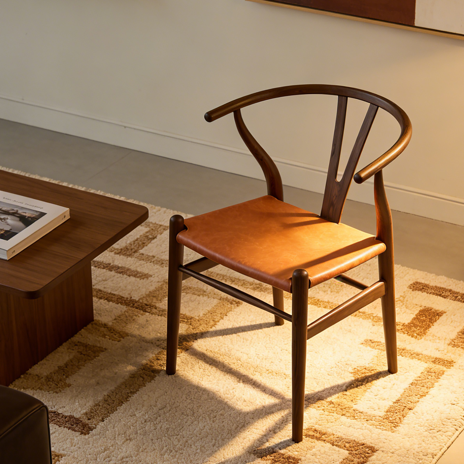 北米産ブラックウォールナット無垢材 アームチェア