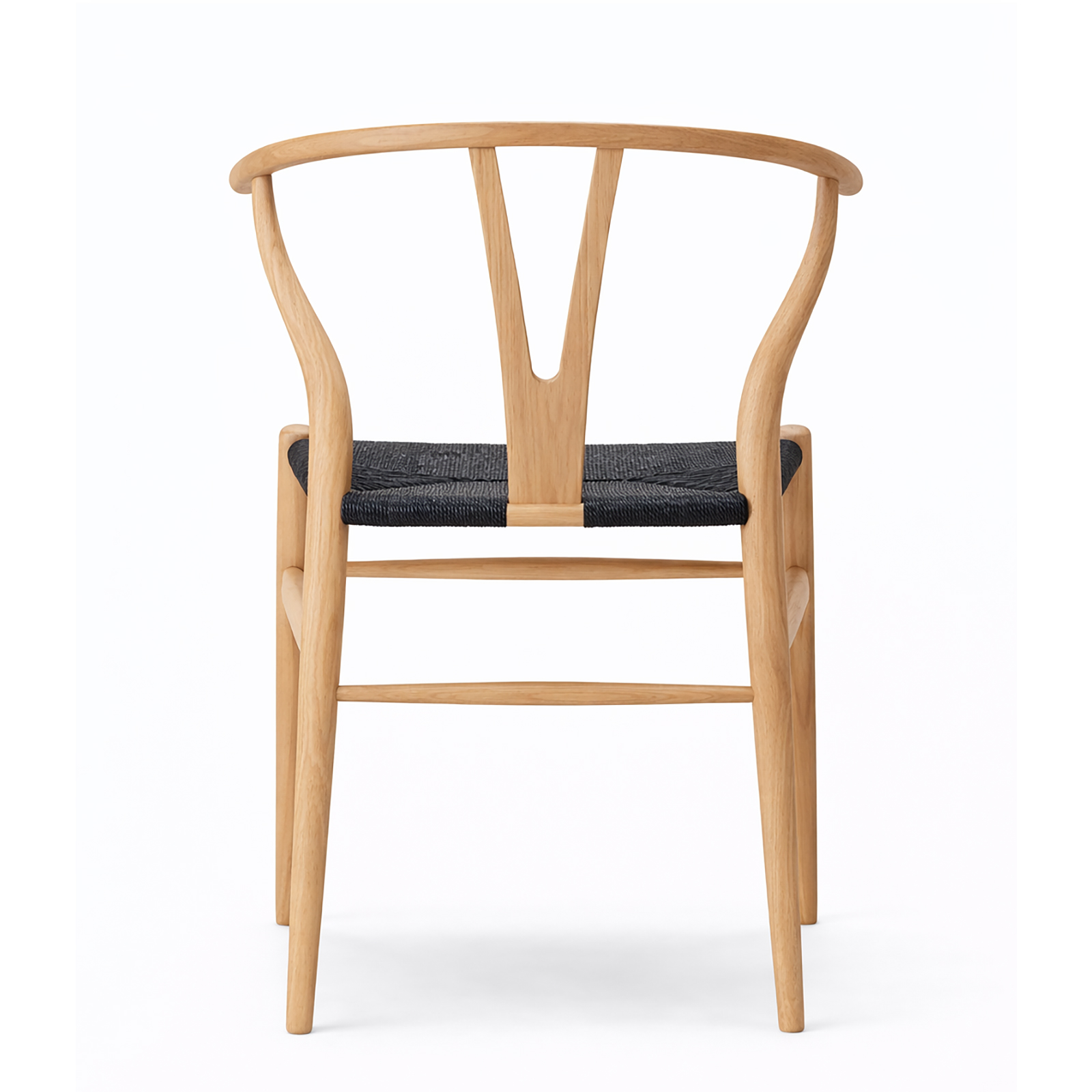 無垢材×手編み座面 北米産アッシュ材アームチェア