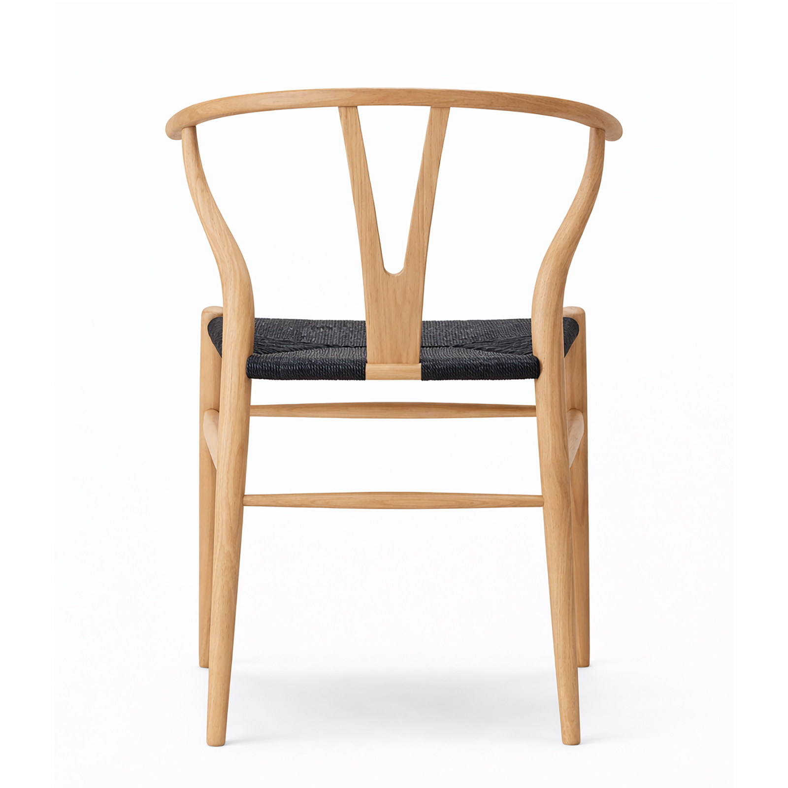 無垢材×手編み座面 北米産アッシュ材アームチェア