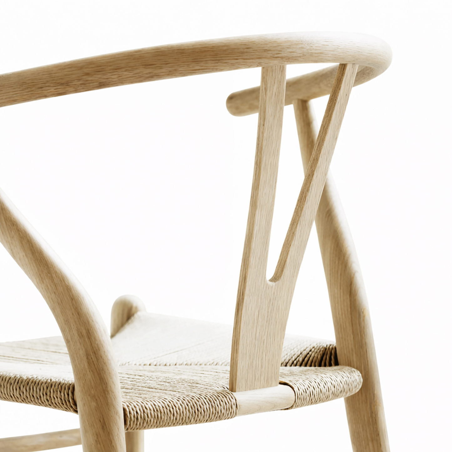 北米産ホワイトアッシュ無垢材 Yバックアームチェア