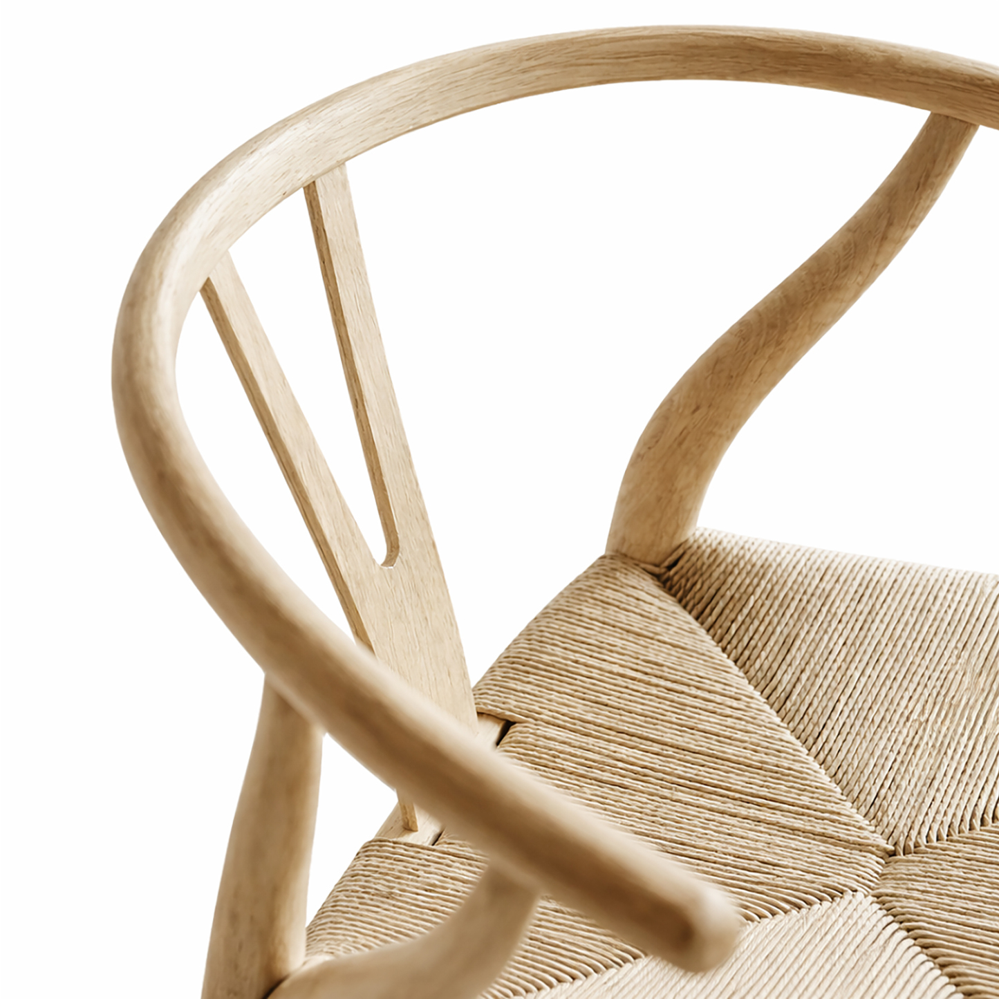 北米産ホワイトアッシュ無垢材 Yバックアームチェア