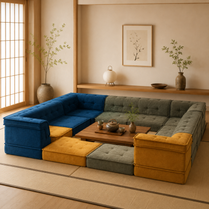“モジュールソファ「カラフルリラックス」”
