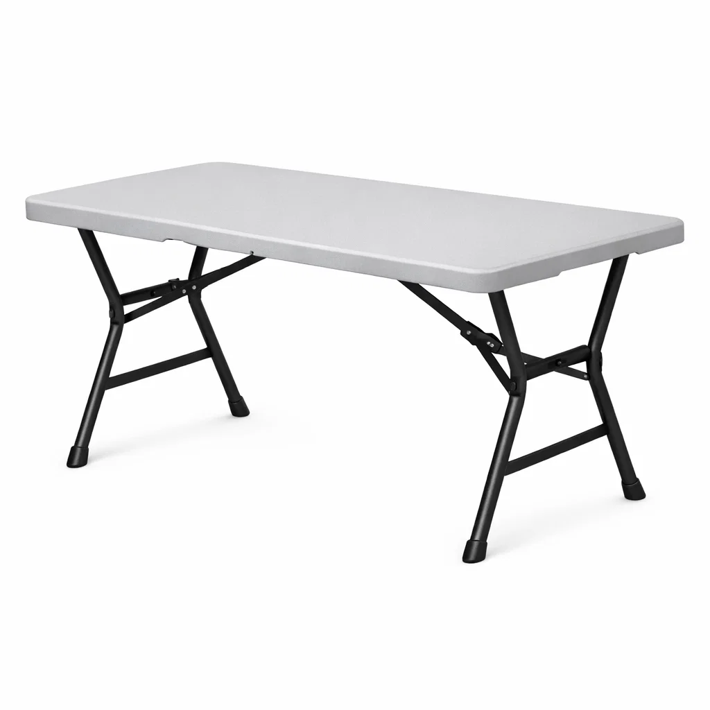 Light Grey Rectangular Table-vividvast