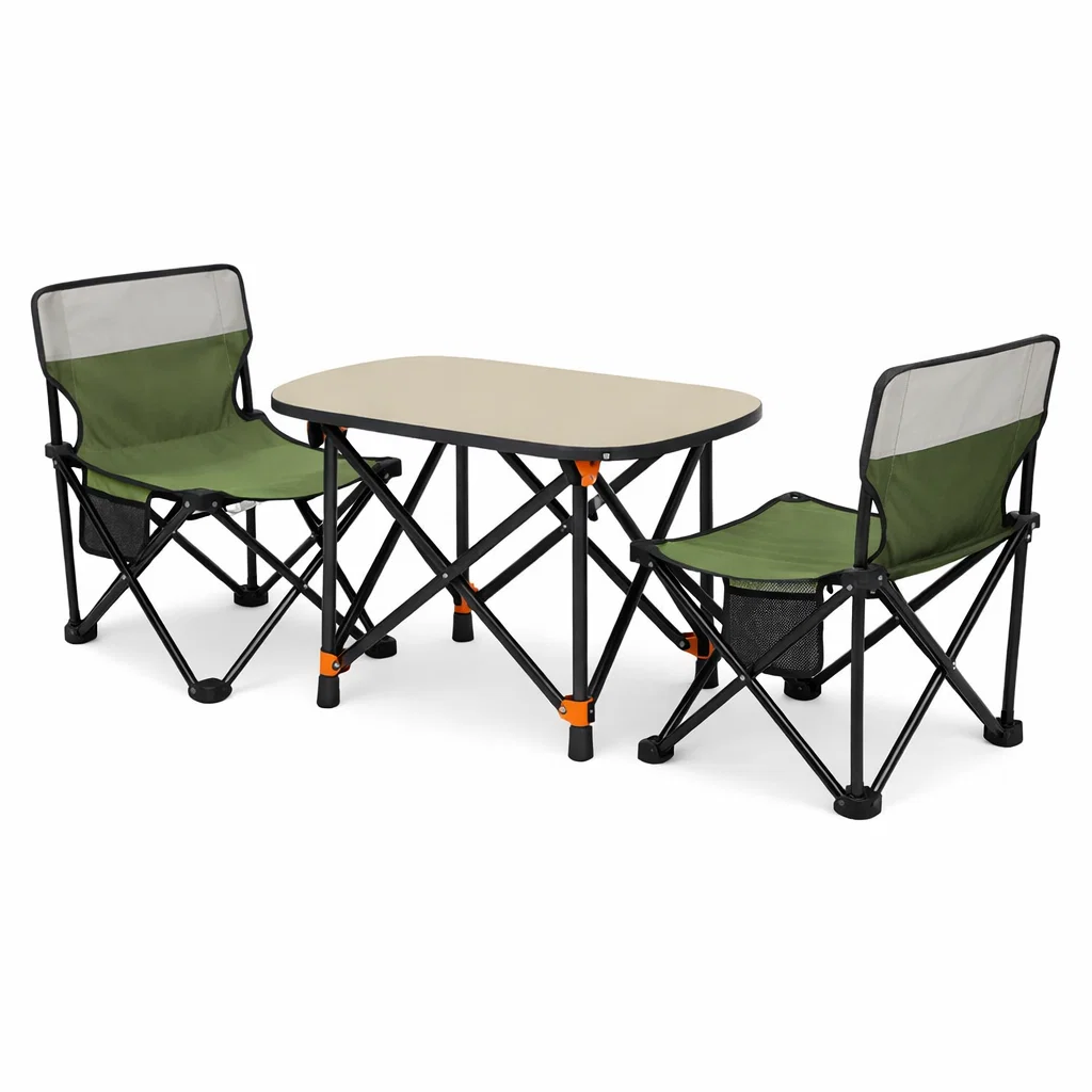 Green Table and Chair Set-vividvast