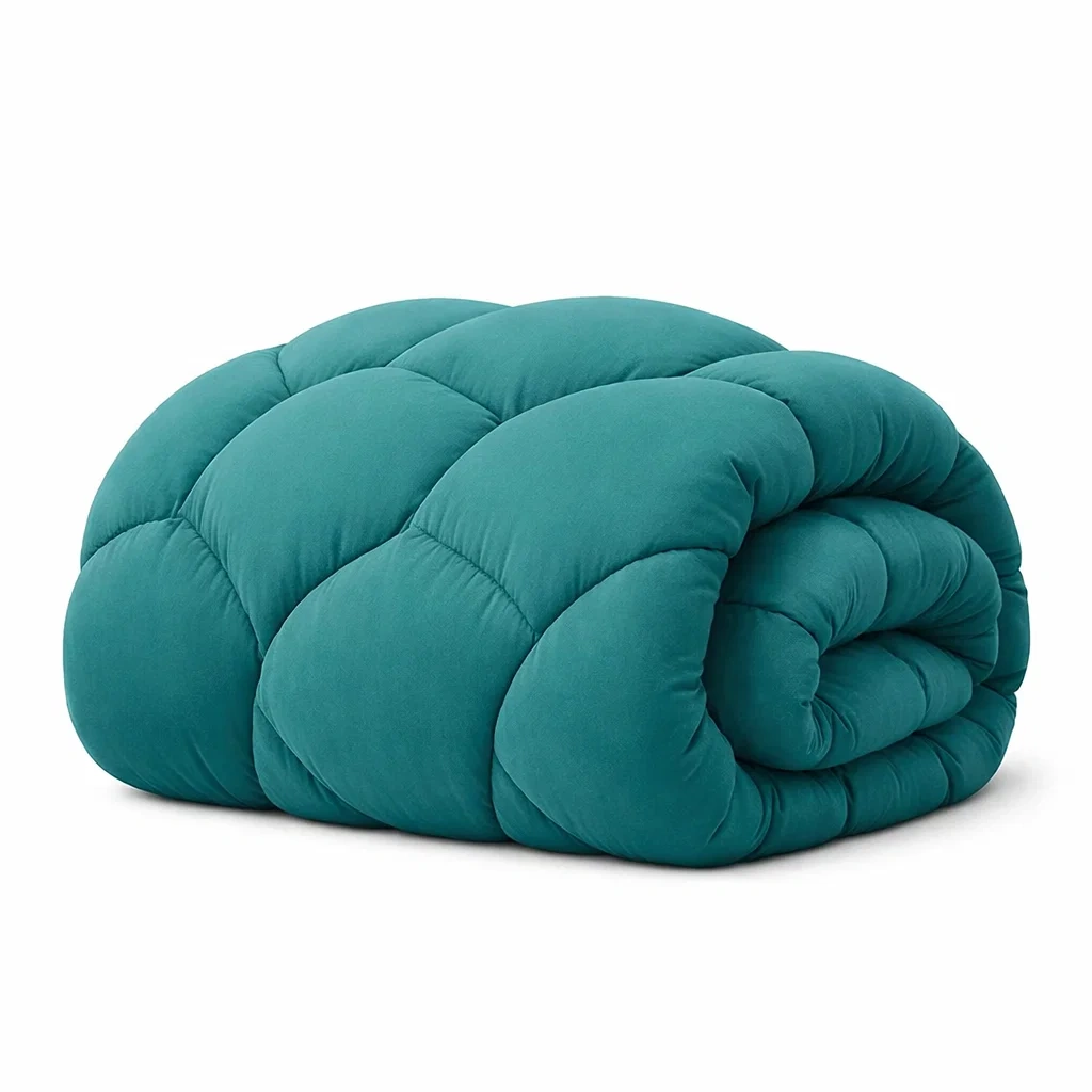 Teal Quilted Duvet-hearthbrim